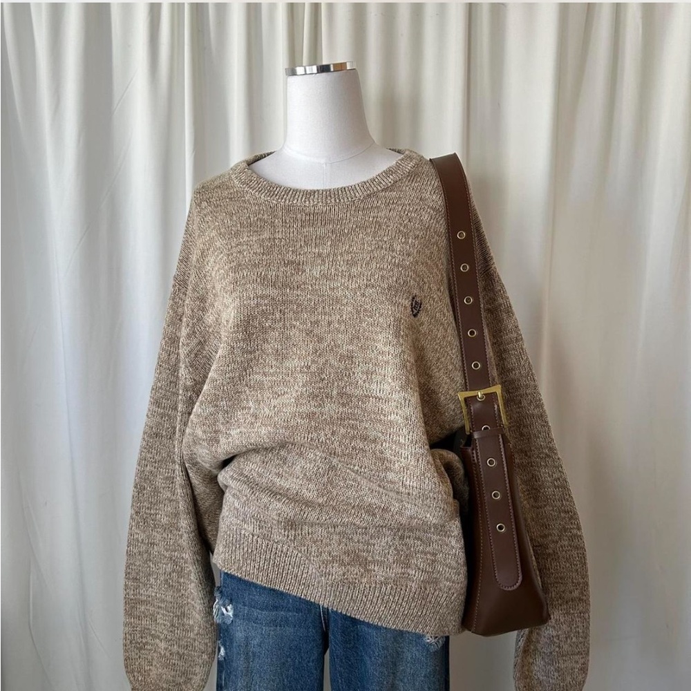 NWT CHAPS knitted Cotton Crewneck Pullover Sweater XXL.